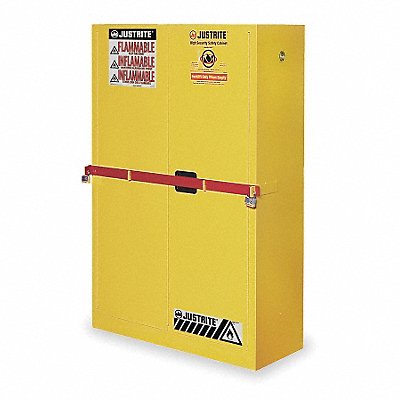 JUSTRITE 29884Y K3023 Flammable Safety Cabinet 45 gal Yellow