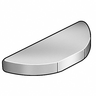 GRAINGER WWGWKC023 Woodruff Key 5/16x1 3/8 In SAE 23 PK10