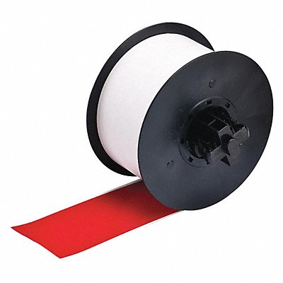 BRADY 120856 D9027 Tape Red 110 ft L 2-1/4 in W