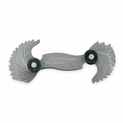MITUTOYO 188151 Thread Pitch Gauge Set Thread Ang 60 deg