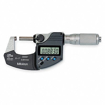 MITUTOYO 29334430 Electronic Micrometer IP65 0-1 In