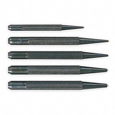 MITUTOYO 985138 Centre Punch Set W/Pouch 3 and 4 In 5 Pc