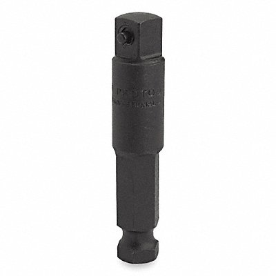PROTO J7121 Pwr Socket Adaptor Black Oxide 7/16 in 1/2in