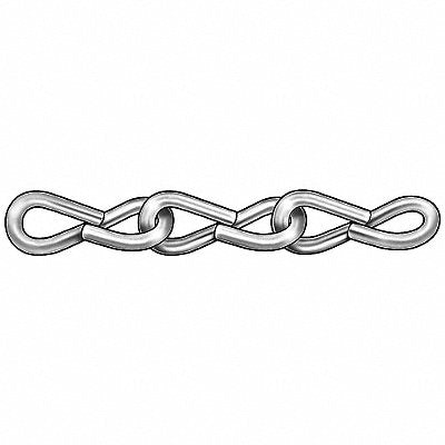 GRAINGER 2ZDF7 Jack Chain Steel 100 ft L 5 lb