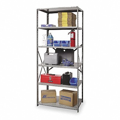 HALLOWELL 771112HG Metal Shelving Cap 750 lb 12inx84inx48in