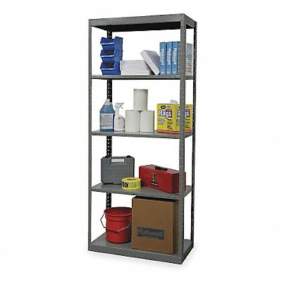 HALLOWELL DT571018HG Metal Shelving Cap 450 lb 18inx84inx48in