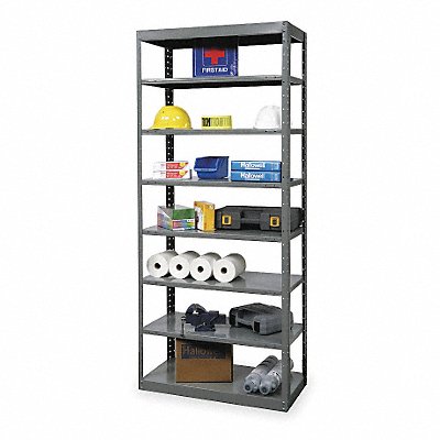 HALLOWELL DT551318HG Metal Shelving Cap 800 lb 18inx84inx36in