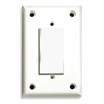 CORTECH TPGF Rocker/GFI Wall Plate Jmb Wht 1Gng Txtr