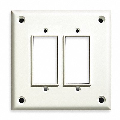 CORTECH TPDGF Rocker/GFI Wall Plate Stnd Wht 2Gng Txtr