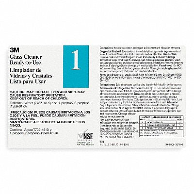 3M 340401 Secondary Label Black Blue/White PK12
