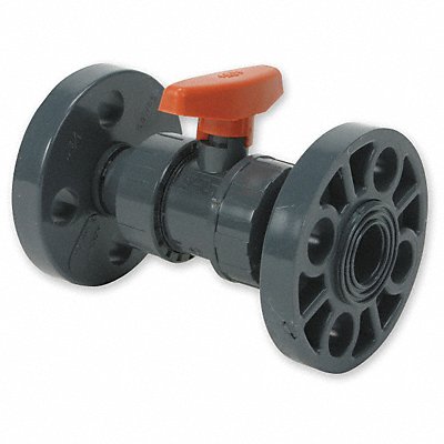 GF PIPING SYSTEMS 161375084 Manual 2-Way Ball Valve Flange PVC