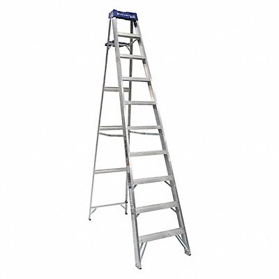 LOUISVILLE AS2110 Stepladder Aluminum 10 ft H 250 lb Cap.