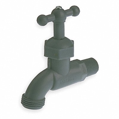GRAINGER 103203 Hose Bibb 1/2 In MNPT Celcon(R) T-Handle