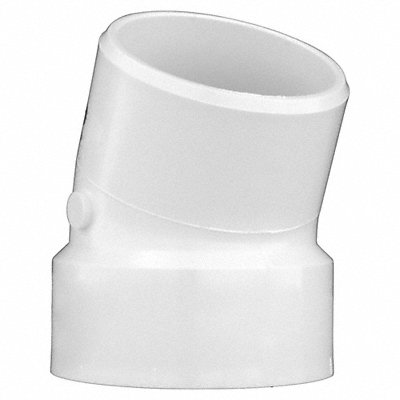 GRAINGER 1CNX6 22-1/2 Degree Street Elbow 3 in PVC
