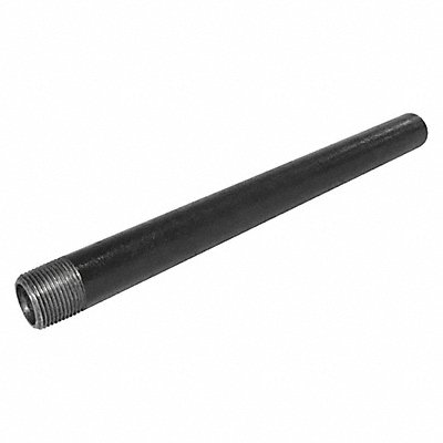 GRAINGER 40810TS Black Pipe Npl Thrd One End 1-1/2x6In
