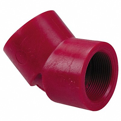 GRAINGER 65063334 Elbow 45 Degrees 3/4 in Pipe Size FNPT