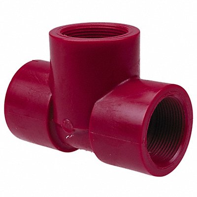 GRAINGER 6512331 Tee 1 in Pipe Size Schedule 80 FNPT