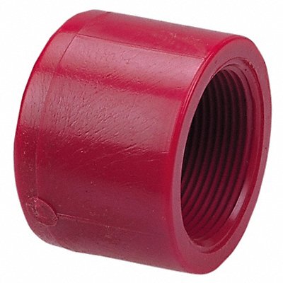 GRAINGER 651732 Cap 2 in Pipe Size Schedule 80 FNPT Red