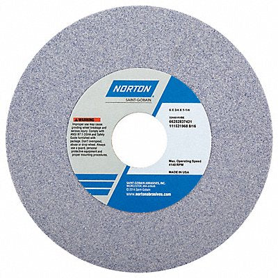 NORTON 66252837421 Grinding Wheel T1 6x3/4x1-1/4 AO 60G PK5