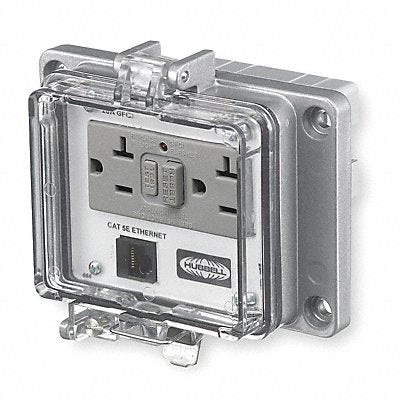 HUBBELL WIRING DEVICE-KELLEMS PR205E Access Port Power And Data NEMA 12/4