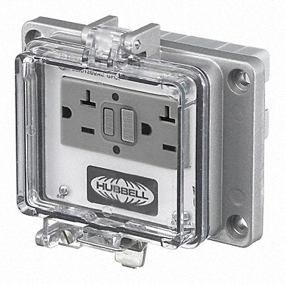 HUBBELL WIRING DEVICE-KELLEMS PR20 Access Port GFCI Power NEMA Type 4