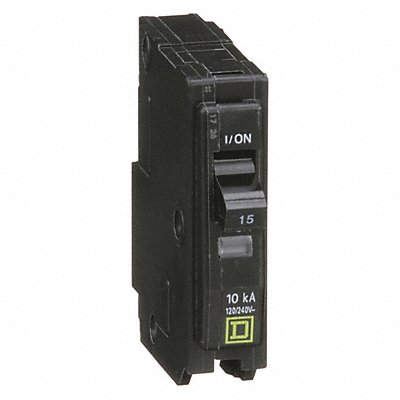 SQUARE D QO115 Circuit Breaker 15A Plug In 120/240V 1P