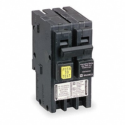 SQUARE D HOM225GFI Circuit Breaker 25A Plug In 120/240V 2P