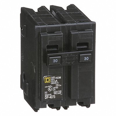 SQUARE D HOM230 Circuit Breaker 30A Plug In 120/240V 2P