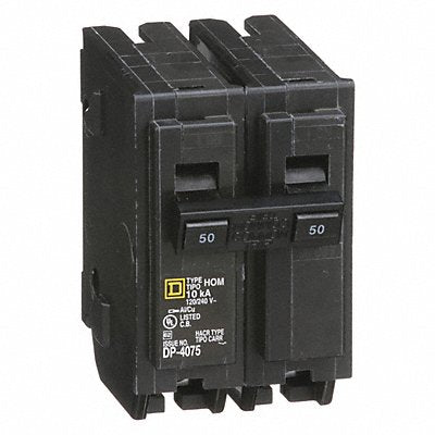 SQUARE D HOM250 Circuit Breaker 50A Plug In 120/240V 2P