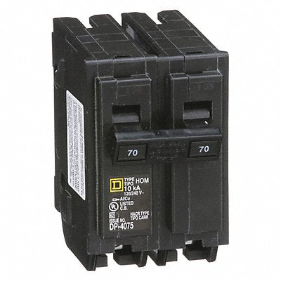 SQUARE D HOM270 Circuit Breaker 70A Plug In 120/240V 2P