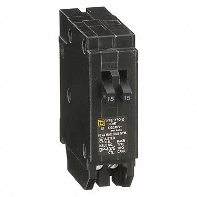 SQUARE D HOMT1515 Circuit Breaker 15A Plug In 120/240V 1P