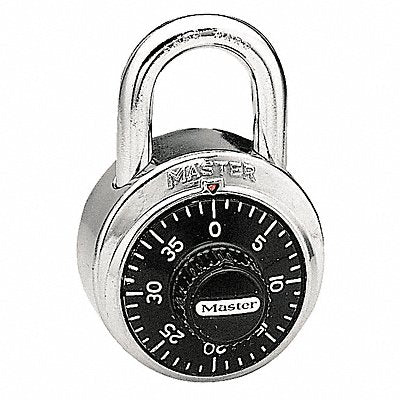 MASTER LOCK 1525CustomKey Combination Padlock 2 in Round Silver