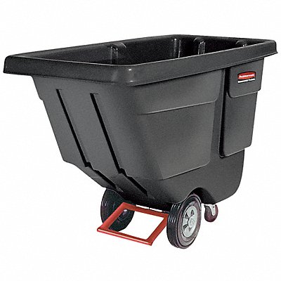 RUBBERMAID COMMERCIAL PRODUCTS FG130400BLA Tilt Truck Utility 1/2 cu yd. 450 lb.