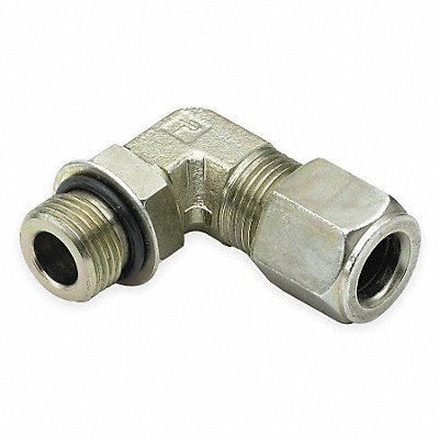 PARKER 8C5BUS Strt Elbow Znc Stl CompxSAE 1/2x3/4-16In