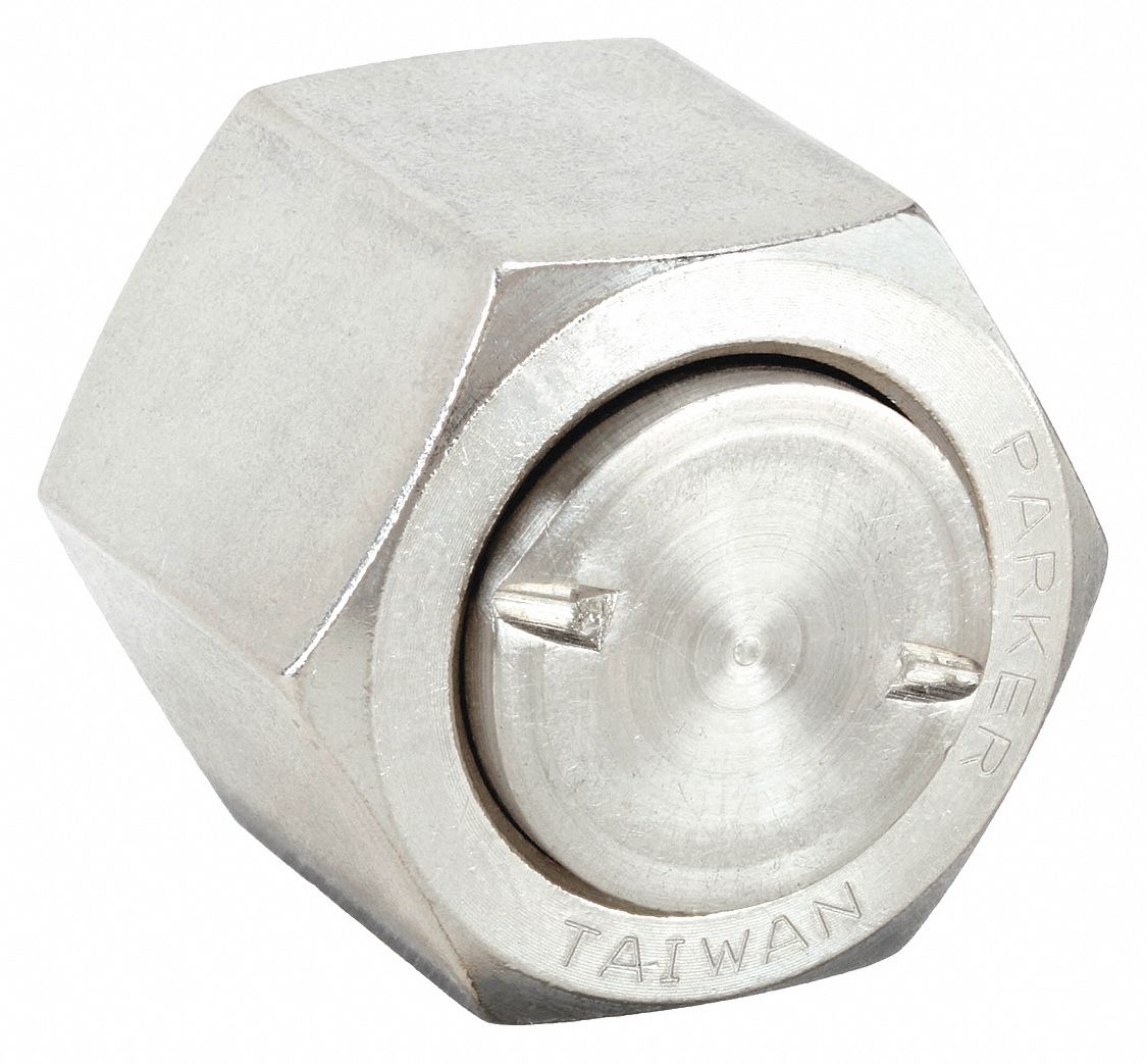 PARKER 12FNLSS Cap 316 SS Comp 3/4In