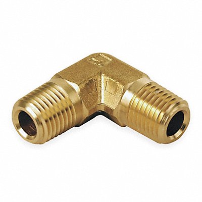 PARKER 44MEB 90 Elbow Brass 1/4 in Pipe Size MNPT