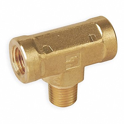 PARKER 444MBTB Branch Tee Brass 1/4 in 3000 PSI