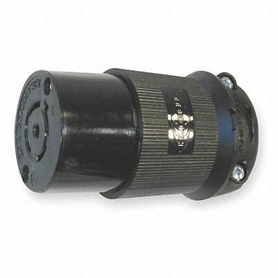 HUBBELL HBL2513BK LckCon Straight 20 A Black Nylon L21-20R