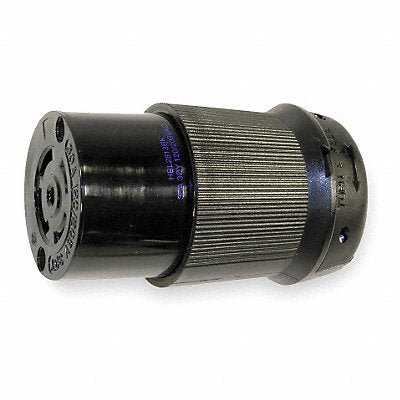 HUBBELL HBL2813BK LckCon Straight 30 A Black Nylon L21-30R