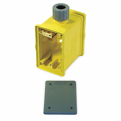 HUBBELL WIRING DEVICE-KELLEMS HBLPOB1 Portable Outlet Box 1 Inlet 32 cu in