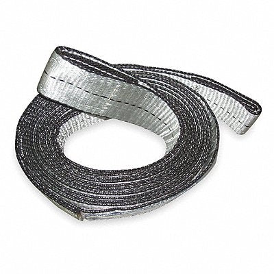 DAYTON 1DKW9 Recovery Strap 30 ft Overall L Silver