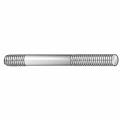 TE-CO 40452 Double Ended Threaded Stud Black Oxide Stl 2.5 5/16 -18 1 2PK