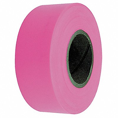 GRAINGER 1EC18A Flaging Tape Pink 150 ft L 1 3/16 in