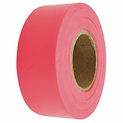 GRAINGER 1EC20A Flagging Tape Red 150 ft L 1 3/16 in