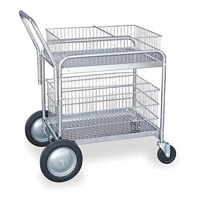 GRAINGER 1ECJ7 Mail Cart 30 in L x 23 in W x 38 in H