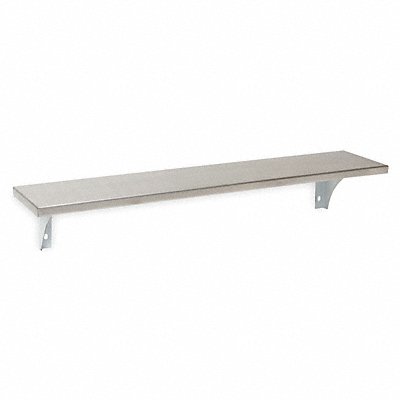 GRAINGER 1ECN6 Utility Shelf SS 24 in Overall W Satin