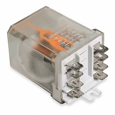 DAYTON 1EGF4 H8159 Enclosed Power Relay 12VDC DPDT 8Pins