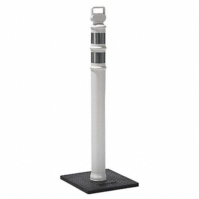 GRAINGER 03747WRBC G9281 Delineator Post 4 in Dia Polyethylene