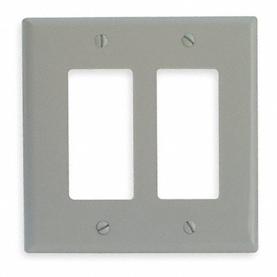 EDWARDS SIGNALING FSAT2 Double Gang Faceplate H 5 x W 5 In