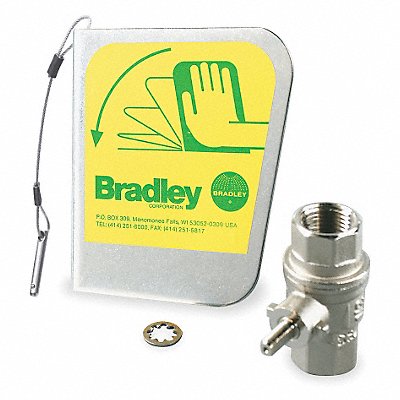 BRADLEY S30072 Stainless Handle Ball Valve Harness